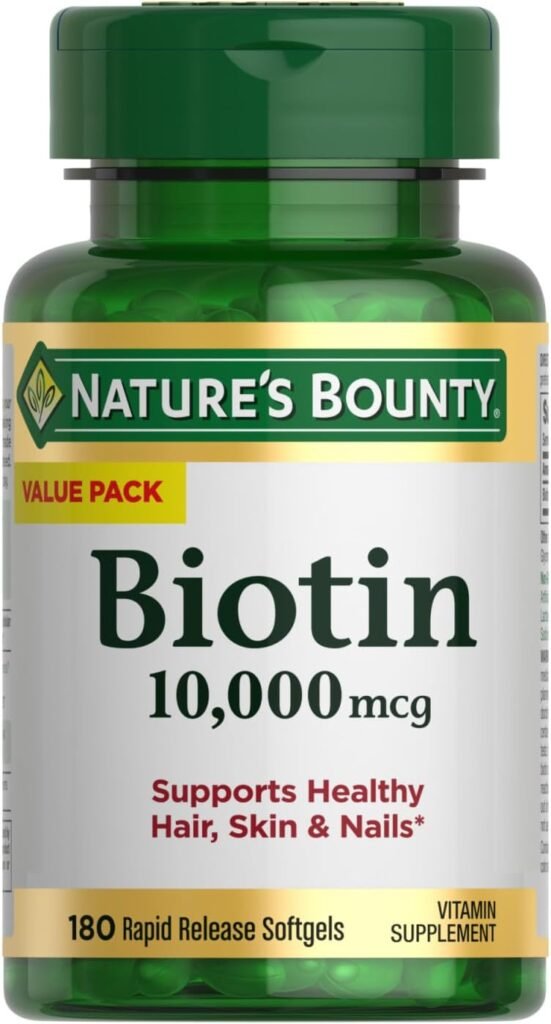 Nature's Bounty Biotin, Supports Healthy Hair, Skin and Nails