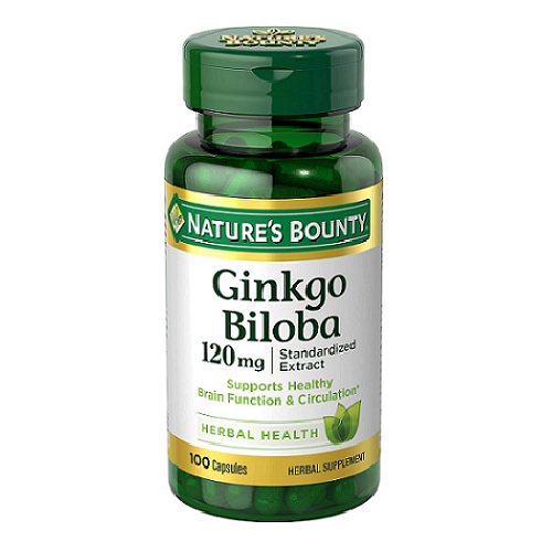 Nature's Bounty Ginkgo Biloba Capsules: Supporting Memory, Brain Function, and Mental Alertness