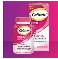 Caltrate 600 Plus D3 Calcium and Vitamin D Supplement Tablets: Bone Health Support for Adults