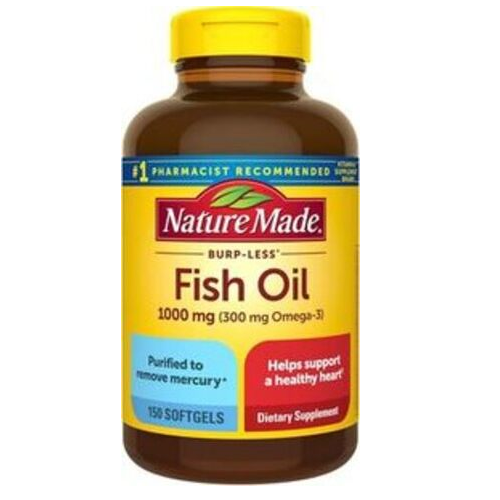 Nature Made Burp -Less Fish Oil for heart and Brain