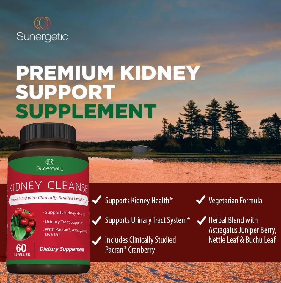 Premium Kidney Cleanse Supplement: Powerful Support for Healthy Kidneys & Urinary Tract